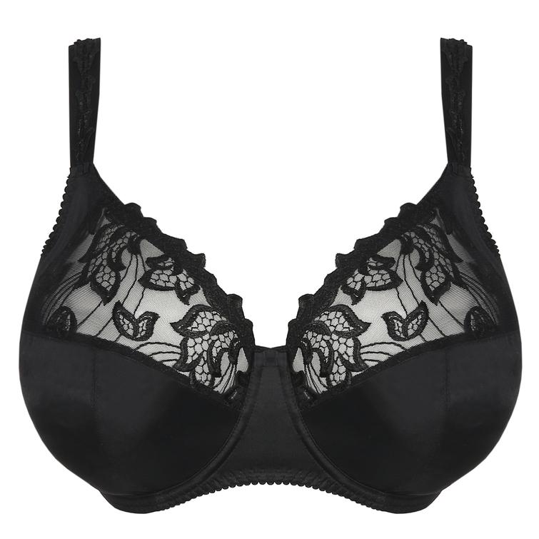 PrimaDonna DEAUVILLE full cup wire bra I-K cups Black