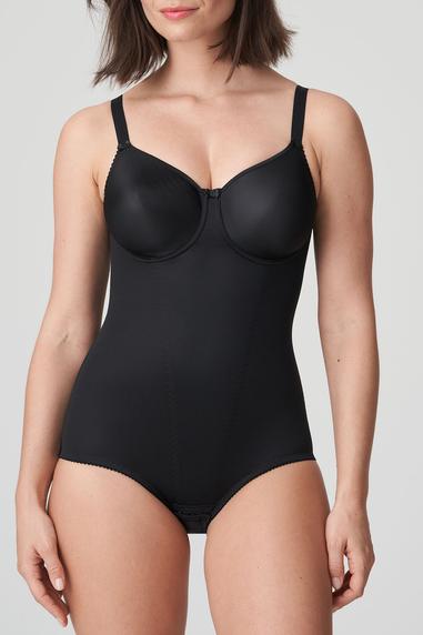 SATIN underwired body Black