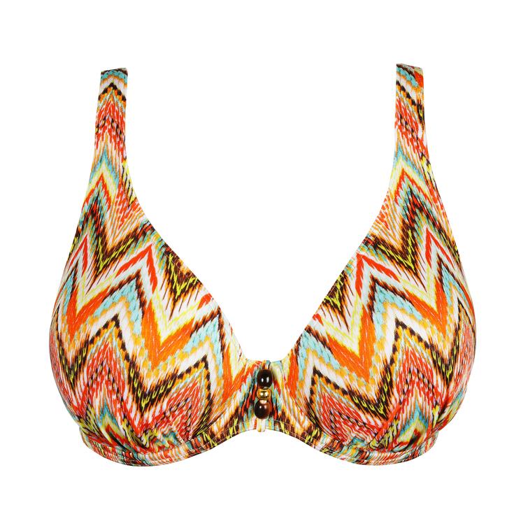 PrimaDonna Swim TUBOU half padded plunge bikini top Ikat Summer