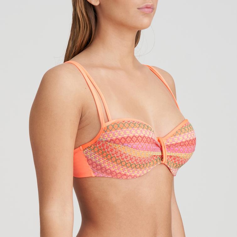 Marie Jo Swim ALMOSHI padded balcony bikini top Juicy Peach