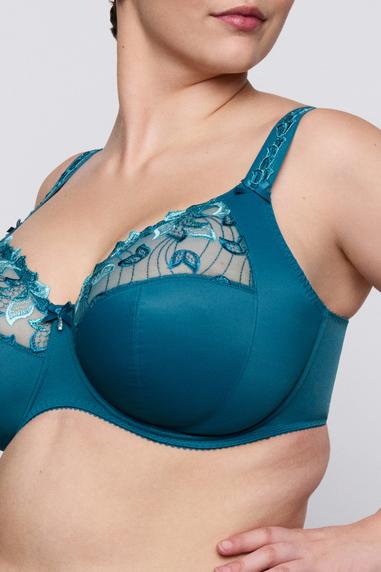 PrimaDonna DEAUVILLE full cup wire bra I-K cups Peacock