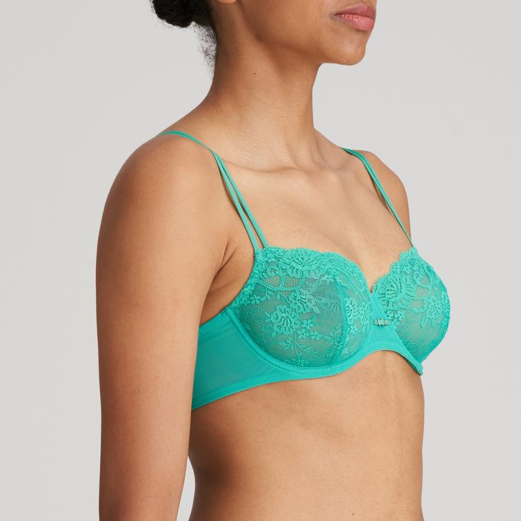 Marie Jo MELIPHA balcony bra with vertical seam Vivid Green