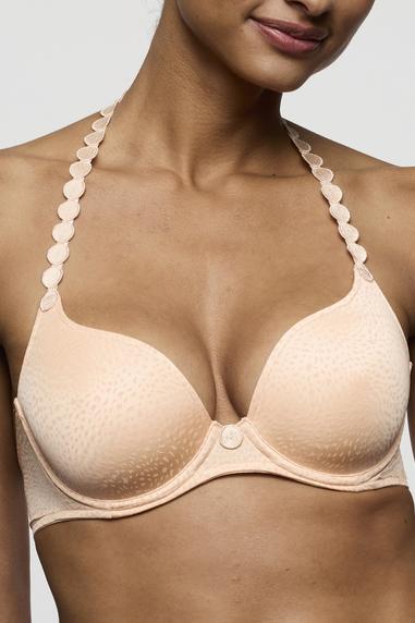 Marie Jo TOM padded heart shape bra Peach Whisper