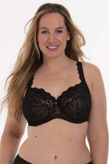 Anita Rosa Faia Bobette bh med helkupa F-J-kupor Svart