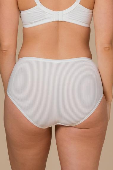 Trof&eacute; Sanna Stripe midi-alushousu Ivory