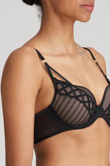 Marie Jo JHANA topattu pisaramallinen rintaliivi Musta