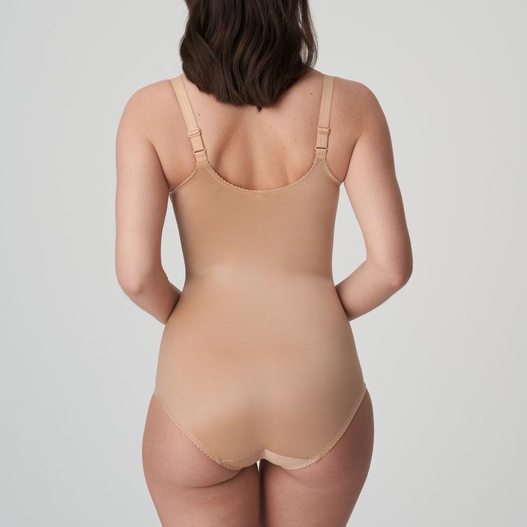 SATIN underwired body Cognac