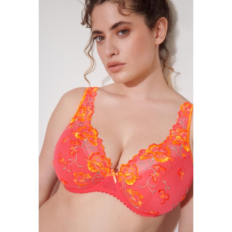 PrimaDonna DEVDAHA halvvadderad plunge-bh Tropicana