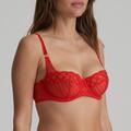Marie Jo JHANA balconette-bh med vertikala sömmar Fiery Red