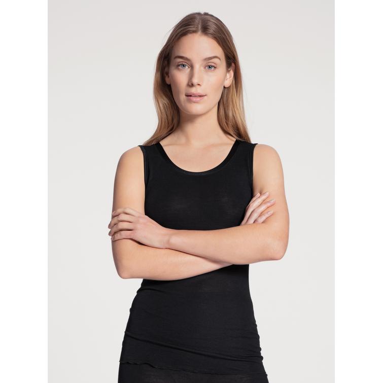 Calida True Confidence villasilkkitoppi Musta