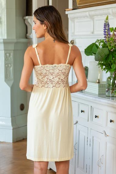 Trofé lace nightgown Yellow
