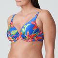 PrimaDonna Swim LATAKIA halvvadderad bikini-bh i plunge-modell Tropical Rainforest