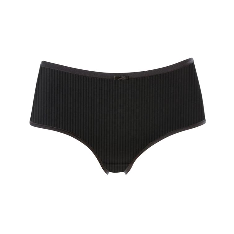 Trof&eacute; Sanna Stripe midi-alushousu Musta