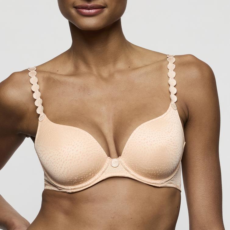 Marie Jo TOM padded heart shape bra Peach Whisper