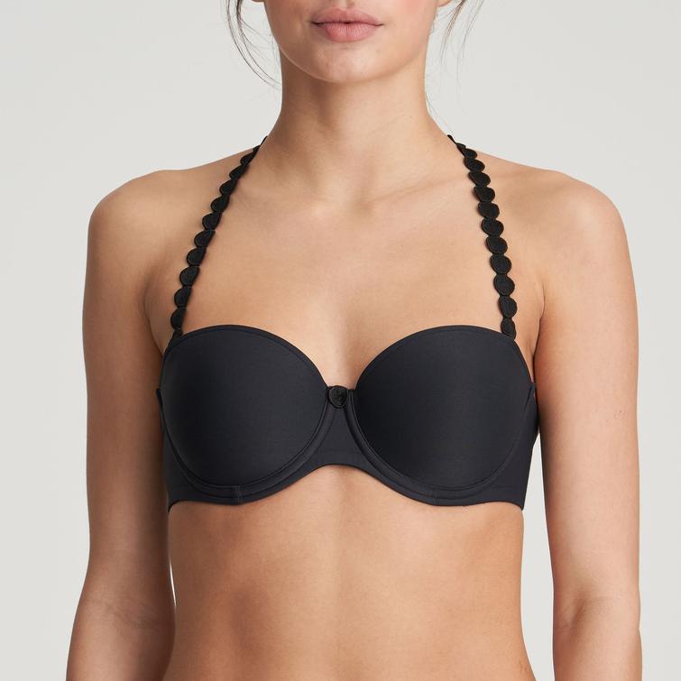 Marie Jo TOM padded strapless bra Charcoal