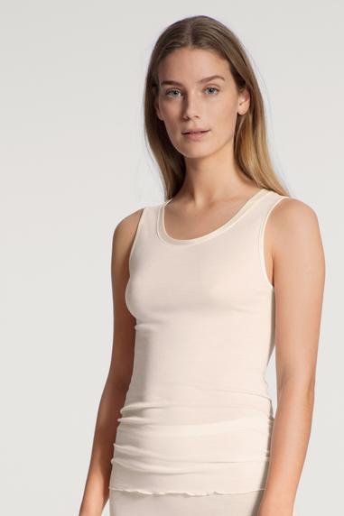 Calida True Confidence topp i ullsilke Light Ivory