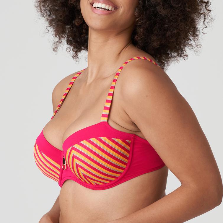 PrimaDonna Swim LA CONCHA padded balcony bikini bra Mai Tai