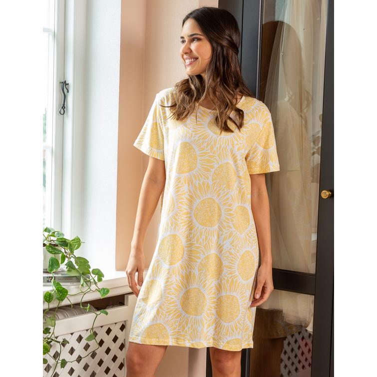 Trofé cotton nightshirt Yellow