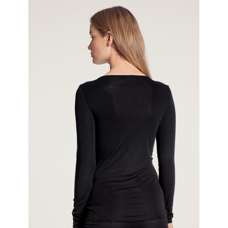 Calida True Confidence woolsilk undershirt Black