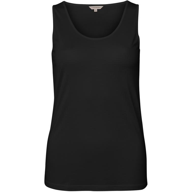 Lady Avenue Pure Silk tank top Black