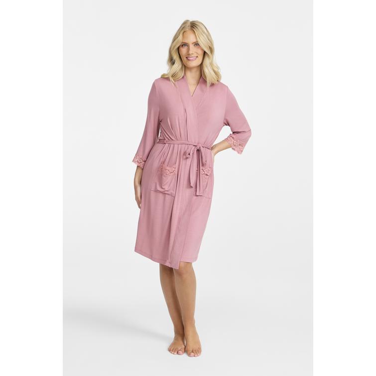 Damella aamutakki pitsisomisteilla Rosewood