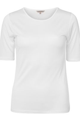 Lady Avenue Pure Silk Т-футболка Естественно-белый