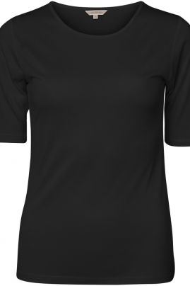 Lady Avenue Pure Silk t-shirt Black