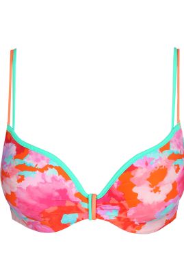 Marie Jo Swim padded heartshaped bikini top APOLLONIS Neon Sunset