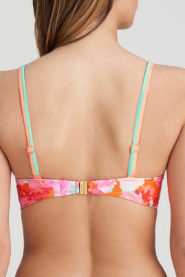 Marie Jo Swim padded heartshaped bikini top APOLLONIS Neon Sunset