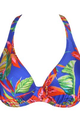PrimaDonna Swim LATAKIA halvvadderad bikini-bh i plunge-modell Tropical Rainforest
