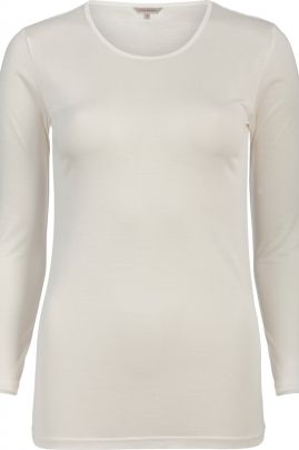 Pure Silk футболка с длинным рукавом Естественно-белый