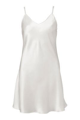 Lady Avenue Pure Siljk шелковая ночная сорочка eстественно белая