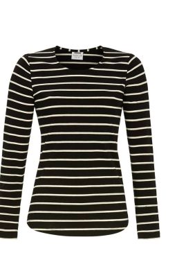 Ringella shirt with stripes Black-Beige