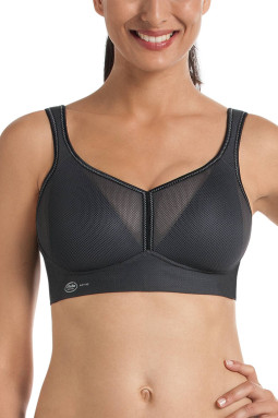 Air Control padded sports bra Anthracite