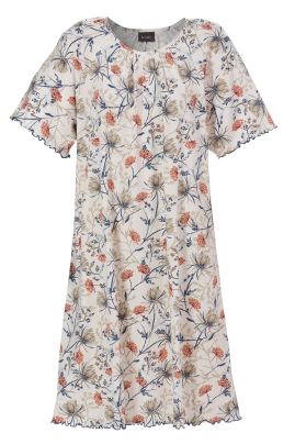 Trofé хлопковая ночная сорочка с цветочным принтом