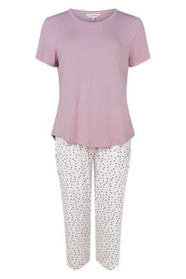 Lady Avenue capri pyjama Dot Lavender
