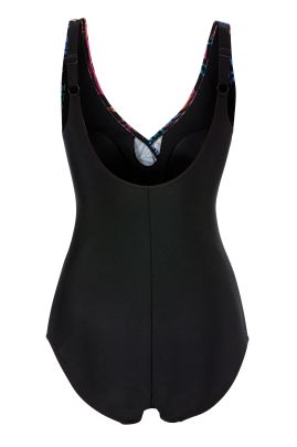 Trofé Aruba swimsuit Black with pattern