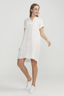 Holebrook SOLINA платье-туника натурального белого цвета