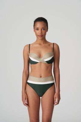 Marie Jo SITGES padded plunge bikini top Malachite