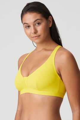 HOLIDAY padded bikini top Yellow