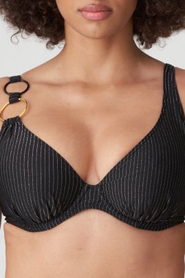 PrimaDonna Swim SOLTA topattu plunge-bikiniliivi Musta