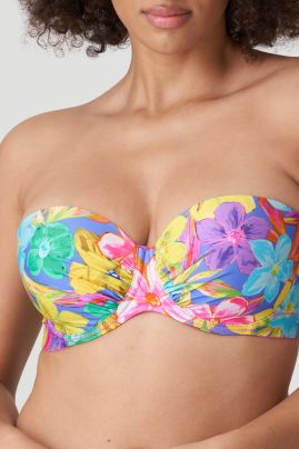 PrimaDonna Swim SAZAN strapless bikinitop Blue Bloom
