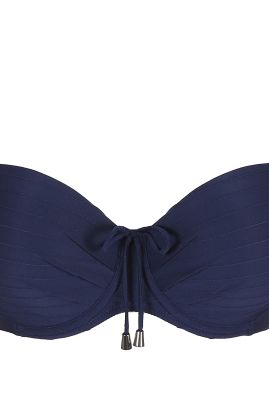 SHERRY padded strapless bikini top Sapphire Blue