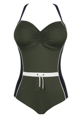 Моделирующий купальный костюм PrimaDonna Ocean Drive темного оливкого цвета