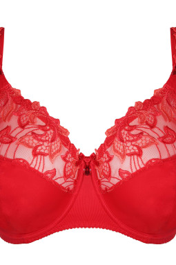PrimaDonna DEAUVILLE full cup wire bra I-K cups Scarlet