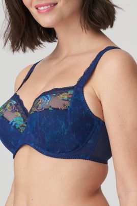 PALACE GARDEN full cup wire bra Sapphire blue